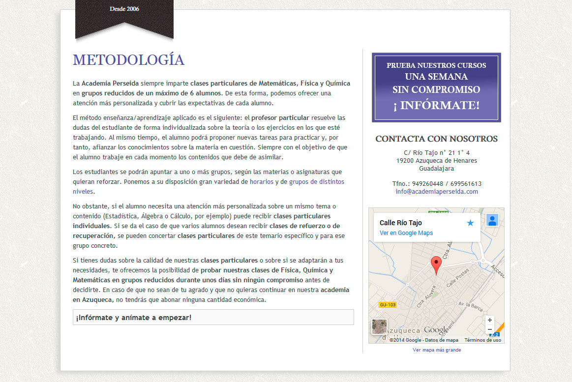 Academia Perseida - Metodologia