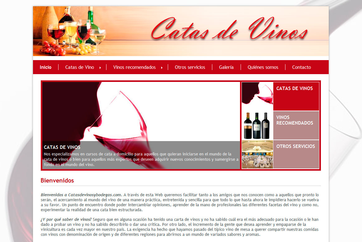 Catas de Vinos - Home