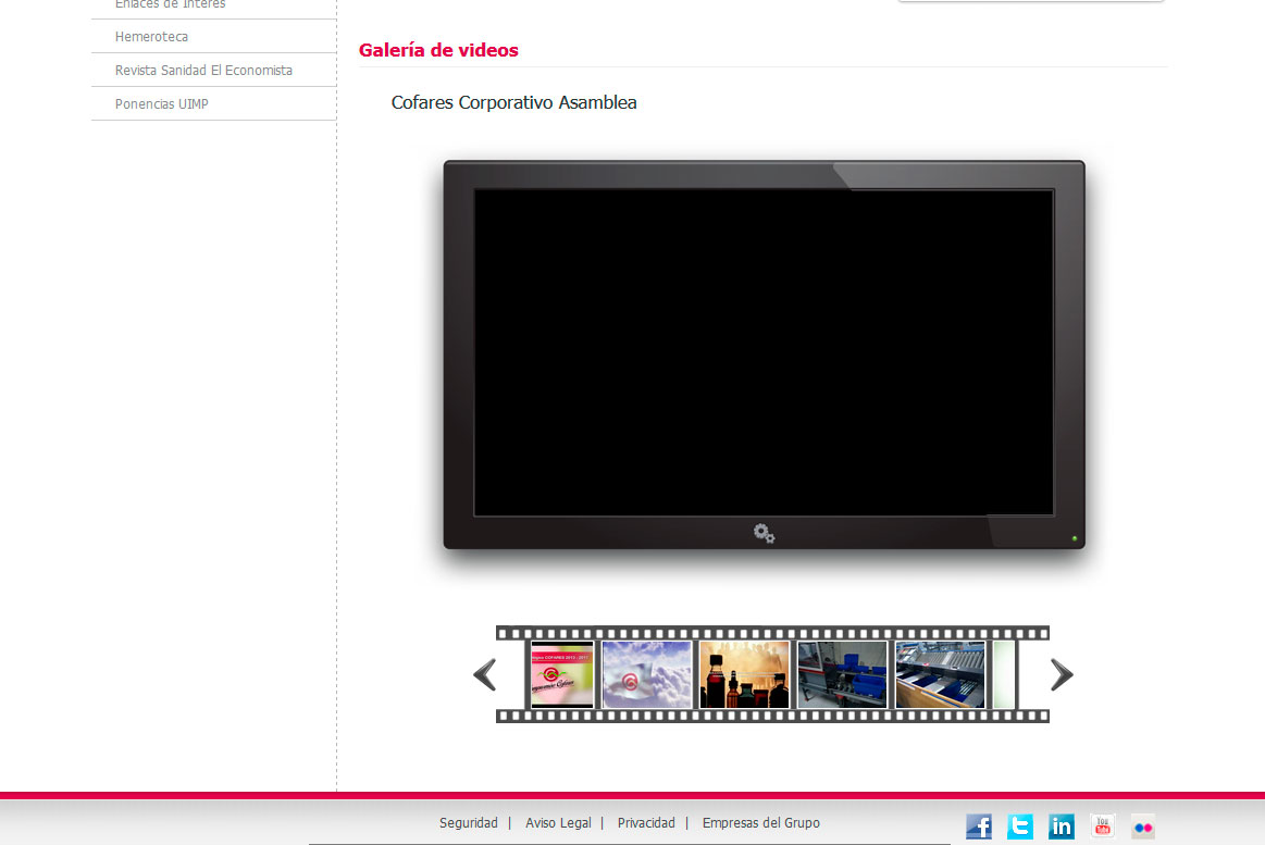 Cofares - Galería de vídeos