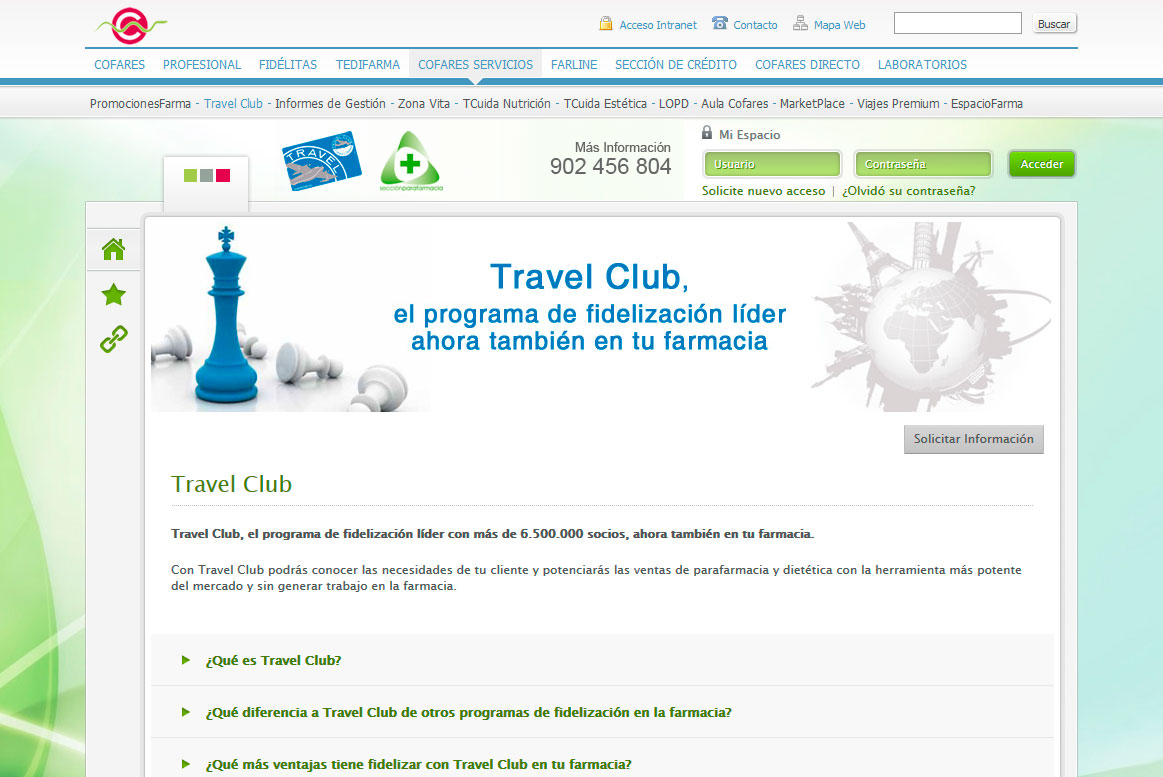 Cofares - Servicios - Travel Club