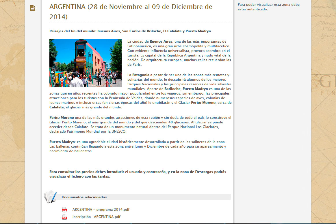 Cofares - Viajes Premium - Detalle