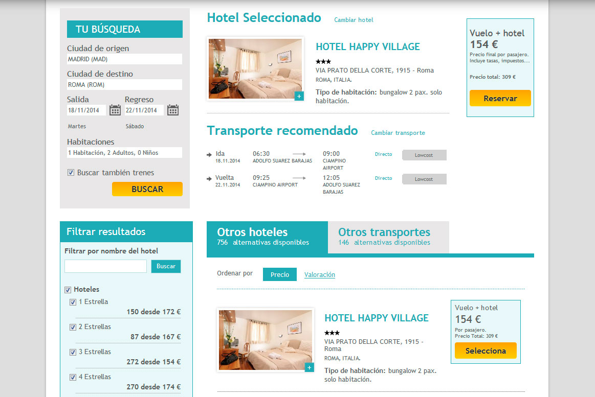 Muchoviaje - Resultados