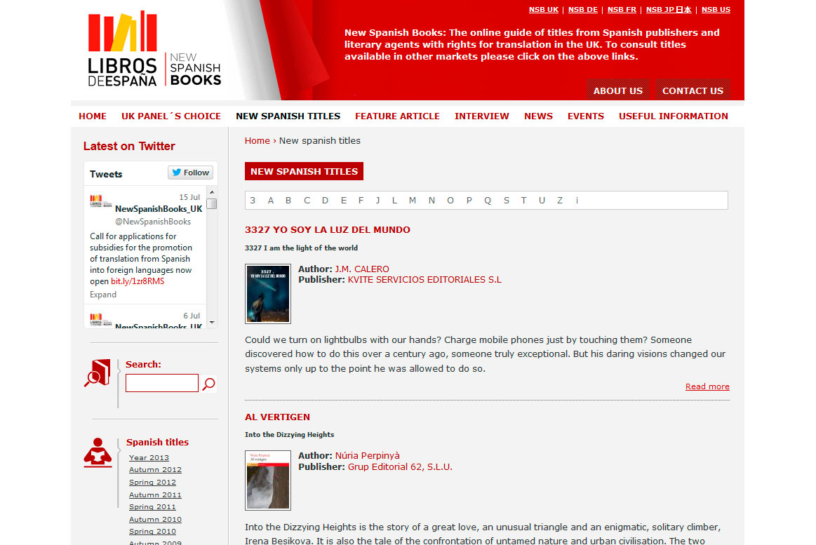 New Spanish Book - Titles