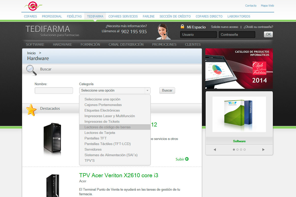 Cofares - Tedifarma - Hardware